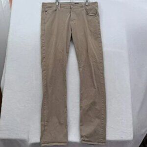AG Adriano Goldschmied Grauate Pants Mens 36x36 (38x35) Beige Tailored Leg